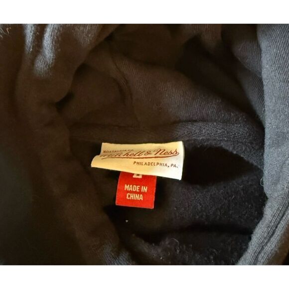 Mitchell & Ness Mens Black Hooded San Francisco 49ers Graphic Sweatshirt Large - Picture 3 of 3